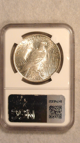 1922 P Peace Dollar NGC MS60 BETTER DATE $1 Coin Starts At .99 Cents! - Picture 4 of 4