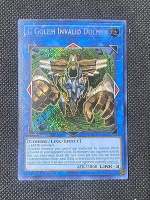 YuGiOh! - G Golem Invalid Dolmen BLCR-EN044 Secret Rare 1st Edition Near Mint