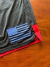 Under Armour Men’s Freedom Shorts Black Red Royal Blue Flag Stars Loose Size L