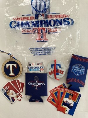 Texas Rangers World Series Champs 2023 Koozies, Buttons & Bonus Cards MLB