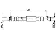 For Bosch 1 987 481 665 Brake Cable Elastic. PEUGEOT T. EXPERT