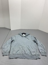 Nike Hoodie Mens Medium Gray Heather Pullover Sweatshirt Small Swoosh Kangaroo