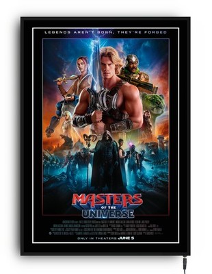 HE-MAN MASTERS OF THE UNIVERSE 2026 Light up poster led sign home cinema room