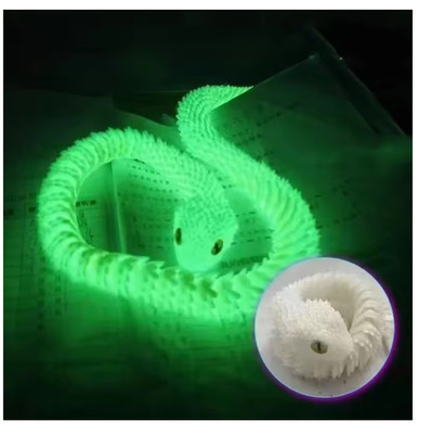 3D Printed Snake Movable Joint Fidget Toy Figurine Simulation Snake