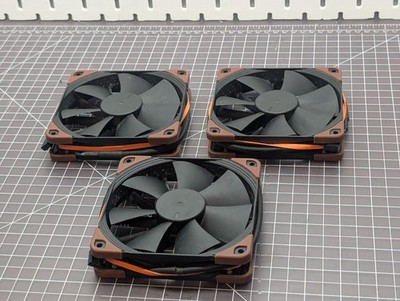 *LOT OF 3* 120mm Noctua NF-F12 Industrial PPC-3000 3000RPM PWM Fans