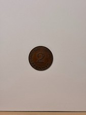 Set von 5 2 Pfennig M&uuml;nzen BRD 1959, 62, 65, 66 und 1967 alle J (Hamburg)