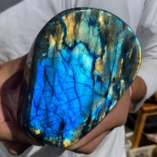 2.8LB Nature Labradorite Crystal Stone Natural Rough Mineral Specimen - Picture 7 of 11