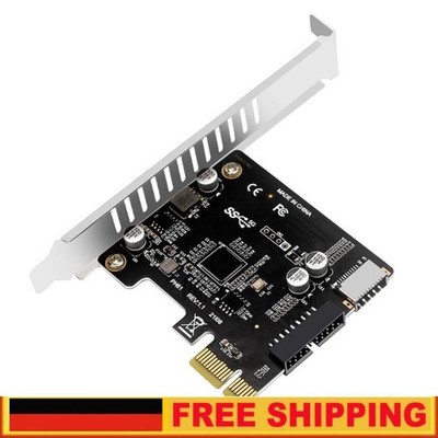 Computer PCI-E zu USB 3.0 TYPE-E Erweiterungskarte 19PIN DE