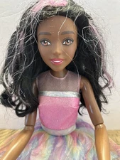 Mattel BARBIE Tie Dye Just Play Style Best Fashion Friend Black Hair 28" Doll