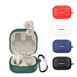 Soft Silicone Case Earbuds Cover Shell With Carabiner for SONY LinkBuds Clip