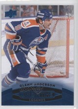 2015-16 Upper Deck GTS Overtime Legends Blue Foil Glenn Anderson #46 HOF 1md