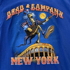 Dead & Company Shirt Mens Large Blue New York Citi Field Concert Tee Shirt 2016
