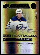 2021-22 Upper Deck Credentials Yellow Arttu Ruotsalainen 135/249 Buffalo Sabres
