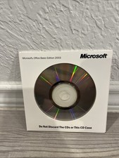 Microsoft Office 2003 Basic Edition With Product Key Disc CD