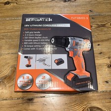 Cordless Drill Driver Set 18V Li-Ion Battery Electric Combi Screwdriver Kit