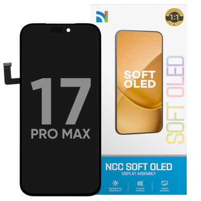 NCC Soft OLED 120Hz Display Touchscreen Bildschirm Schwarz für iPhone 17 Pro Max