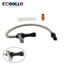 For Chevy Th350 Flexible Transmission Dipstick Firewall Mount Filler Tube New