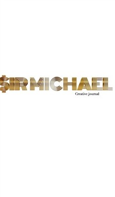 Gold graphic sir Michael branded Blank page  by Sir Michael Huhn HARDBACK