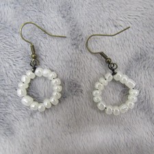 White Earrings Womens Girls Gift For Her Party Business Casual