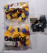 Tupperware TupperKids GEARIOS Set LOT Building Blocks Gears Adapter NEW VTG
