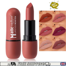 6-Color Matte Lipstick: Velvet Lip Color, Smooth, Waterproof, Long-Lasting Color