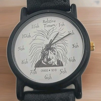 Cragg 1992 Albert Einstein Relative Time Watch Collector Series Largely Literary