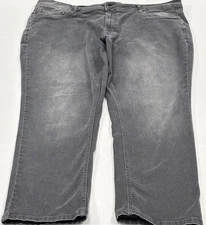 The Perfect Jean NYC SlimFit Men 44/30 Denkhaki Charcoal Gray Flat Front Stretch