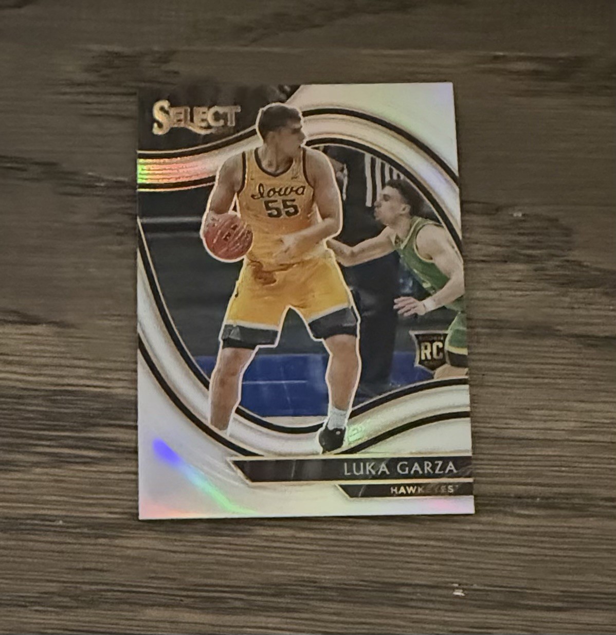 2021 Select Pistons Iowa Luka Garza RC #298 SP Silver Prizm Rookie