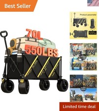Portable Cart with Large Wheels for Beach  Outdoor Activities - 550 lbs