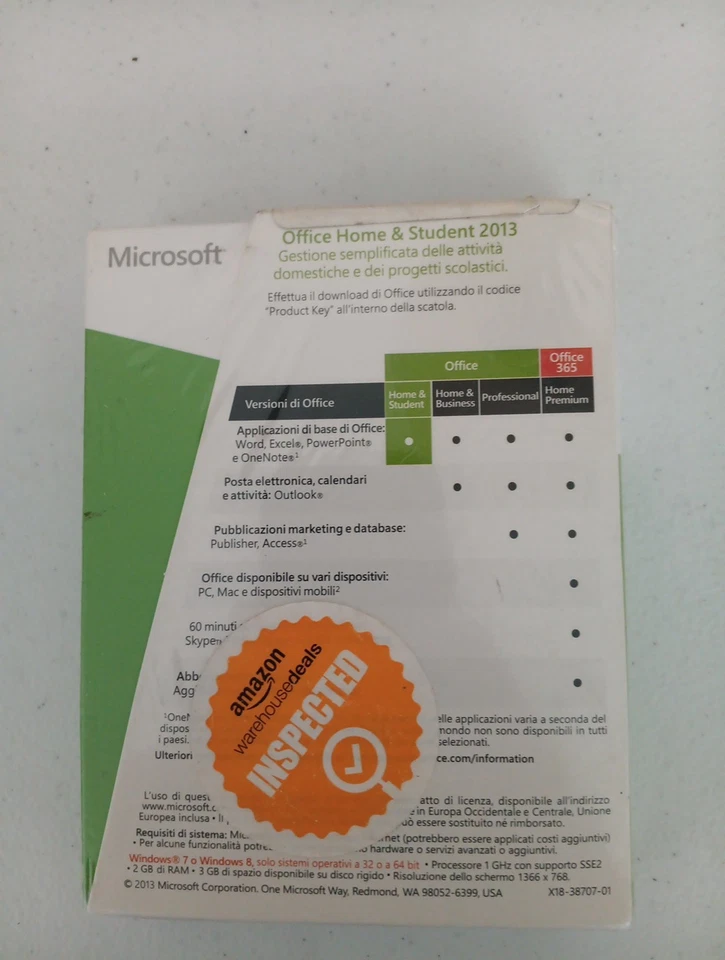 MS Microsoft Office 2013 Home and Student. Italian - Image 2 of 2