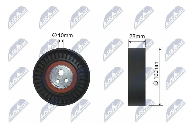Nty Pulley Idler V-Belt For Alfa Romeo 166, Fiat Marea, Lancia Kappa - Image 6