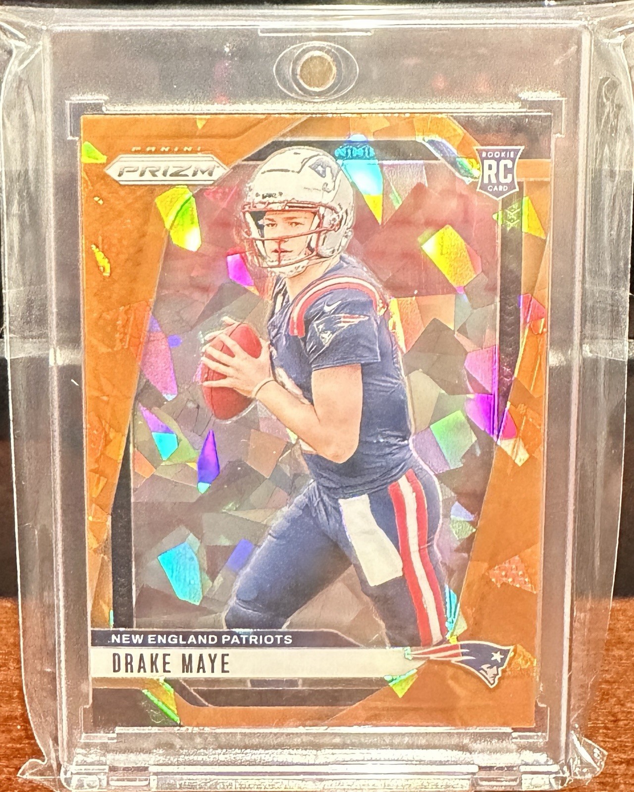 2024 Panini Prizm Football Drake Maye Orange Ice #329