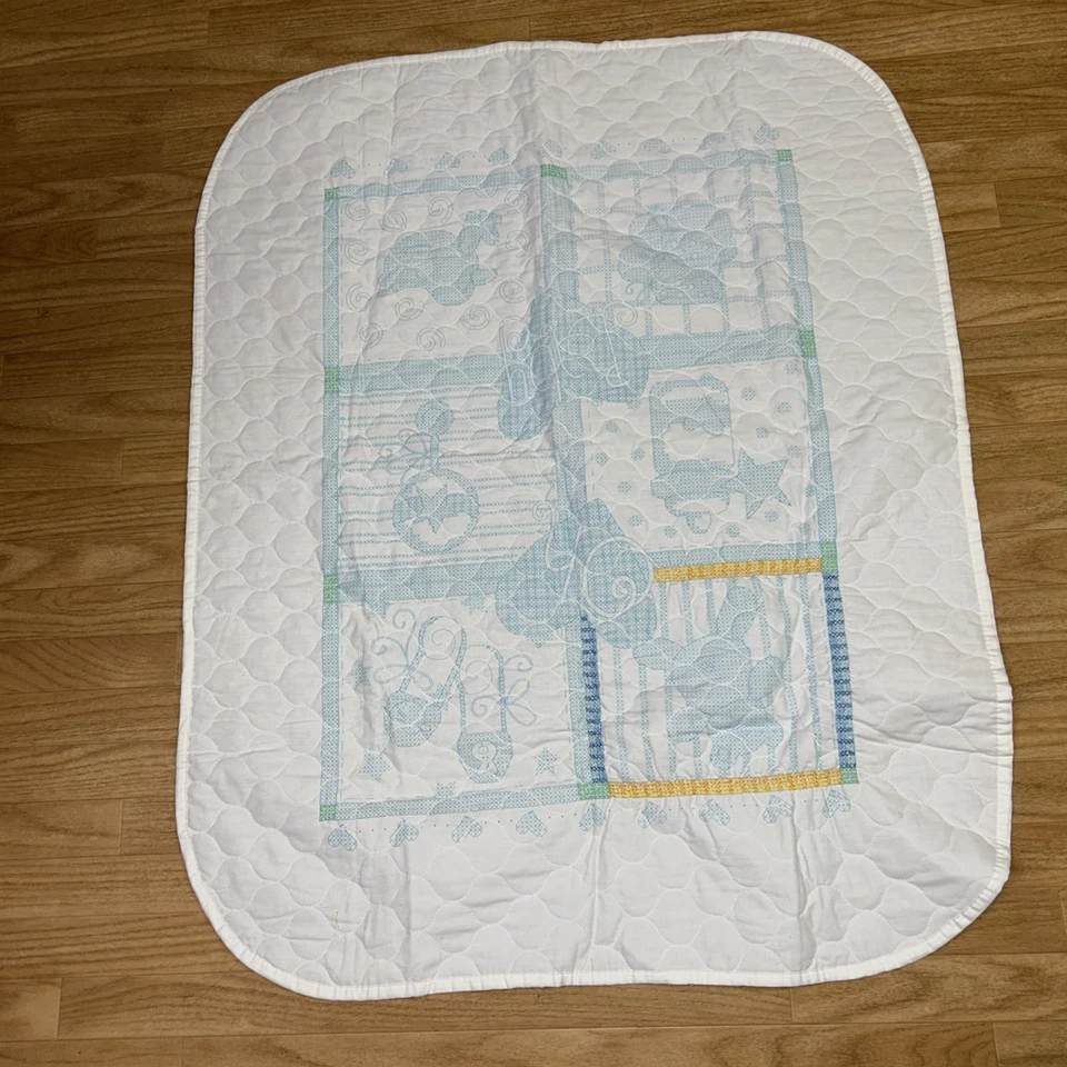 Dimensions Baby Hugs Cross-Stitch Blanket 731031 Baby Squares-USA-Started It - Image 4 of 4