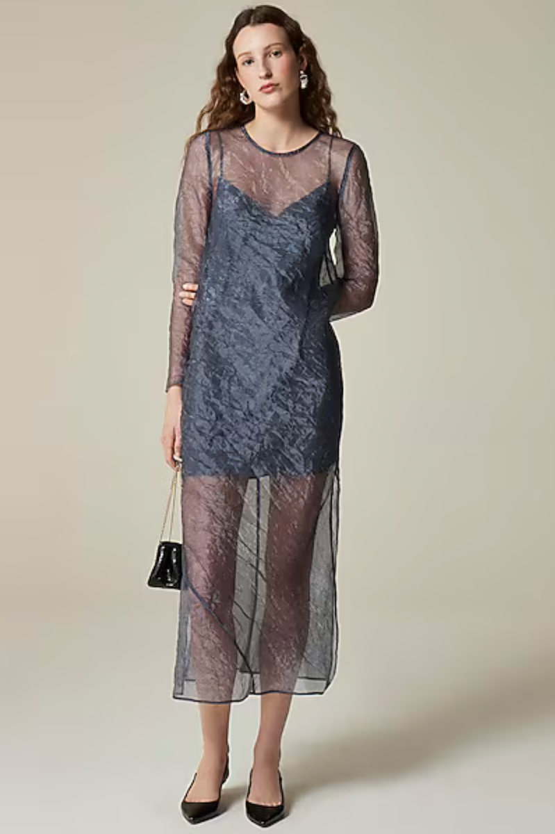 chinese dress ladies Sheer Maxi Layering Dress- Black – Alternate Route Outfitters