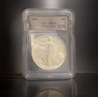 **NO RESERVE**1987 American Silver Eagle $1 U.S. Mint 1oz ICG MS70 Coin
