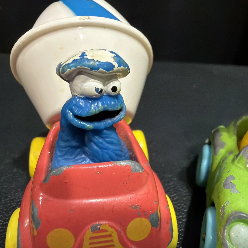 De Colección Sesame Street Muppets Playskool Die Cast Cars Lote De 3 Big Bird Bert Cookie Foto 4 de 4
