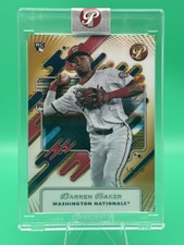 25 Topps Pristine Darren Baker Gold Refractor 50/50 RC #251 Washington Nationals