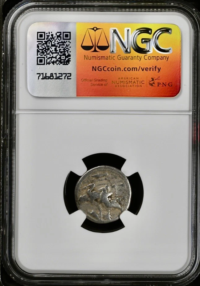 Alexander The Great 336-323 BC NGC Graded Silver Drachm Greek Kingdom of Macedon - Image 2 of 4