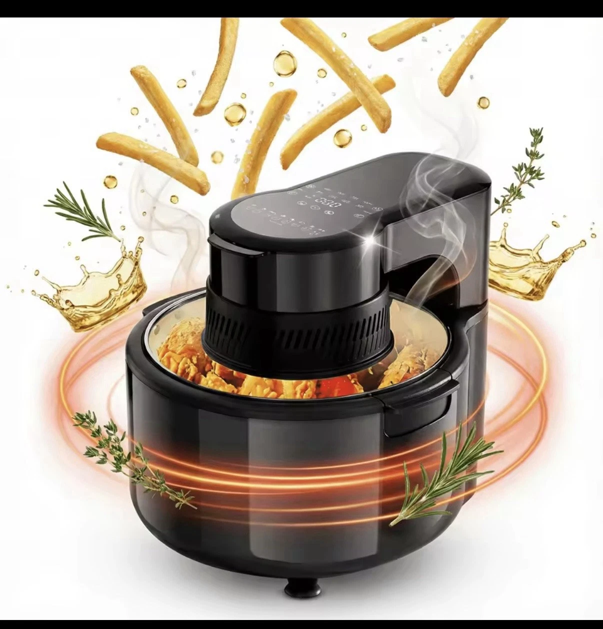 5L Air Fryer with Viewing Window & LED Light, 1200W Digital Air Fryer,
Opens in a new window or tab