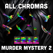 Murder Mystery 2 MM2 All Chromas and Godlies - In Game Items - Quick and Cheap!!