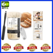 Complete Sourdough Starter Kit: 24 Oz Glass Jar with Essential Accessories