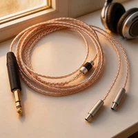 6.35mm Jack OCC 8Core Headphone Cable for Sennheiser HD800 HD800s