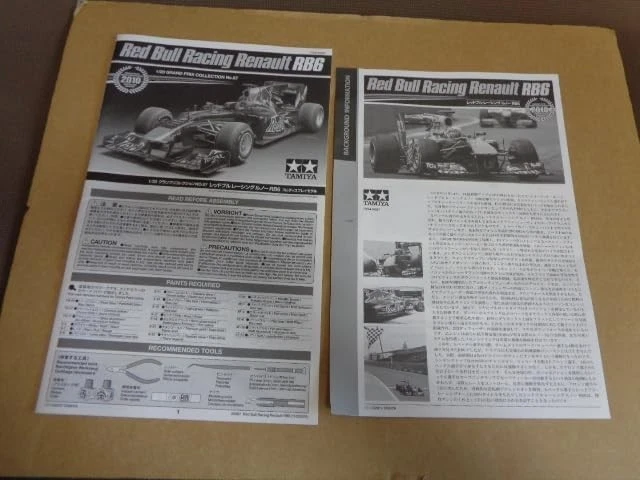 TAMIYA 1/20 Red Bull Racing Renault RB6 modellino in plastica non assemblato ... - Immagine 2 di 4