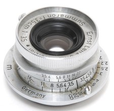  Leitz Leica M39 Summaron 3.5/3.5cm lens chrome screw mount NOTTESTED