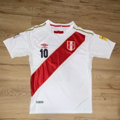 Peru FIFA World Cup Russia 2018 Farfan #10 Umbro Soccer Jersey Men s Size: S