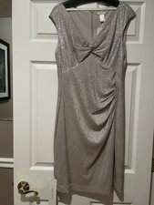Cache Elegant Champagne Evening Dress