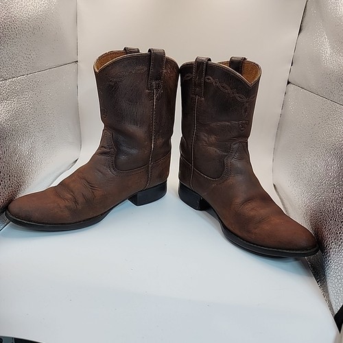 Ariat Heritage Cowboy Style Leather Womens Boots Brown US4/AU4 Embroidered - Picture 5 of 11