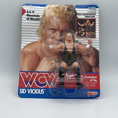 1990 Galoob WCW Sid Vicious Wrestling vintage Acti...
