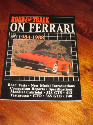 Ferrari 1984-88 Mondial 328 GTS 412 Testarossa GTO 365 F40 KOSTENLOSER VERSAND AUSTRALIEN - Bild 1 von 4