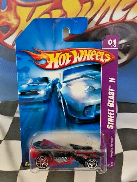 Hot Wheels 2007 Street Beast II 1/4 065 Preying Menace BLACK PR5